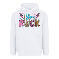 White you rock valentine's day olivia Heavyweight Hoodie - OliviaCreatesArt