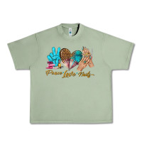 Oil Green peace love nails bbs Urban Heavy Tee - BundleAndBundleShop