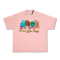 Salmon peace love nails bbs Urban Heavy Tee - BundleAndBundleShop