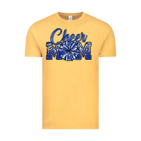 Vintage Mustard cheer mom Vintage Tee - MaliasSmallBusiness