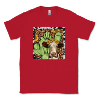 Red cactus hereford coaster Classic Tee - JahusDesignShop