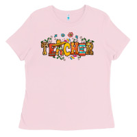 Bubblegum Pink spanish teacher Ladies Tee - RanaPortraitStore