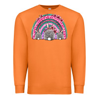 Carrot Easter bunny rainbow Premium Sweatshirt - OliviaCreatesArt