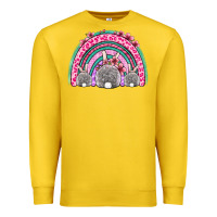 Lemon Easter bunny rainbow Premium Sweatshirt - OliviaCreatesArt