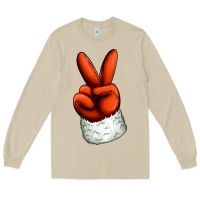Mushroom Christmas peace hand Long Sleeve Tee - Jasminsmagicworld