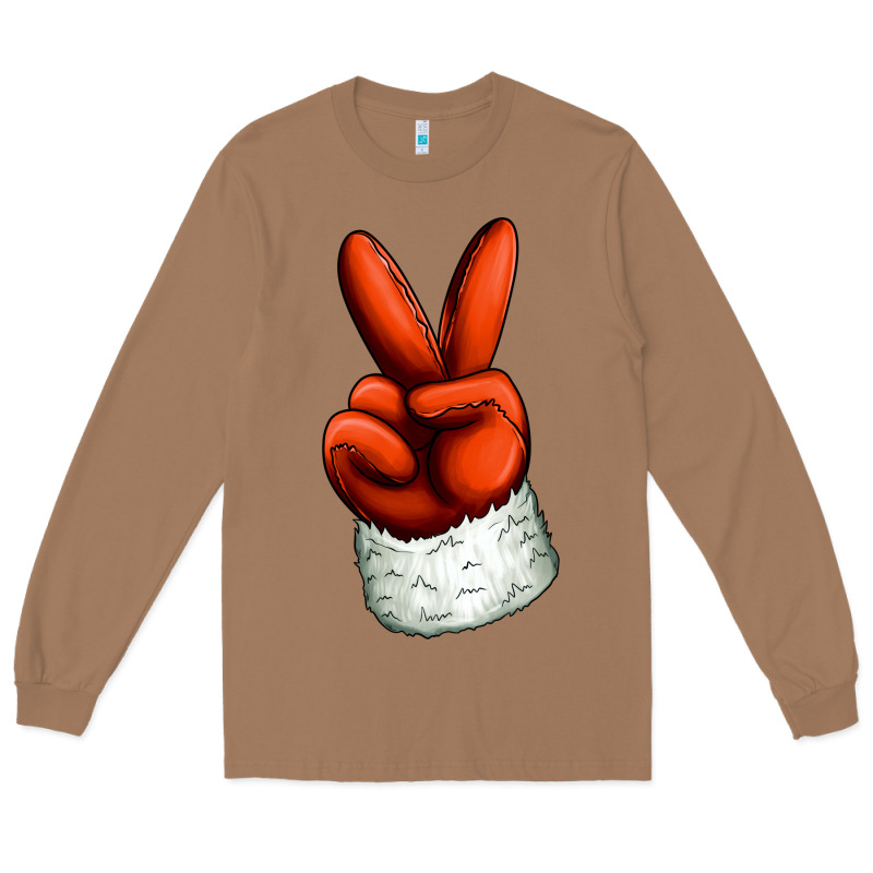 Christmas Peace Hand Long Sleeve Tee by Jasminsmagicworld | Teevron