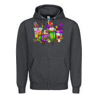 Smoke mardi gras coffee cups cowgirl Zipper Hoodie - CowGirlArtShop