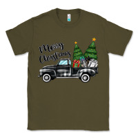 Army Green merry christmas truck Classic Tee - MaliasSmallBusiness