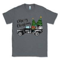 Charcoal Heather merry christmas truck Classic Tee - MaliasSmallBusiness