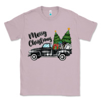 Lilac merry christmas truck Classic Tee - MaliasSmallBusiness