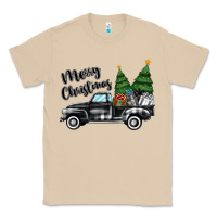 Mushroom merry christmas truck Classic Tee - MaliasSmallBusiness