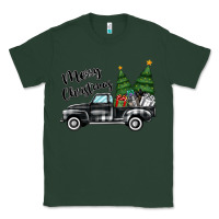 Sports Green merry christmas truck Classic Tee - MaliasSmallBusiness