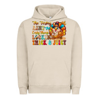 Pigment French Oak thanksgiving turkey humor Urban Hoodie - CowhideDigitalArt
