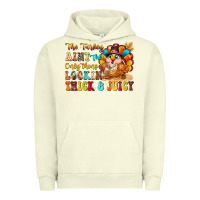 Pigment Pistachio thanksgiving turkey humor Urban Hoodie - CowhideDigitalArt