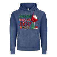 Vintage Denim mommy needs her jingle juice Vintage Hoodie - MaliasSmallBusiness