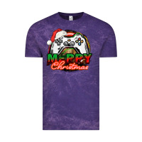 Cloud Purple Gamer Merry Christmas Vintage Tee - NancyCooperArtShop