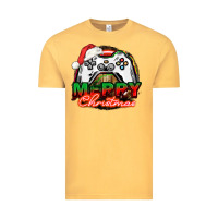Vintage Mustard Gamer Merry Christmas Vintage Tee - NancyCooperArtShop