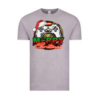 Vintage Zinc Gamer Merry Christmas Vintage Tee - NancyCooperArtShop