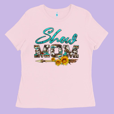 Show Mom Aztec Cowhide Sunflower And Arrow Ladies Tee Designed By Artiststas