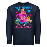 Navy My Students Are My Valentines Day Coffee Mug Premium Sweatshirt - FaDigitalArtStudio