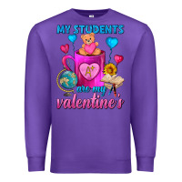Purple My Students Are My Valentines Day Coffee Mug Premium Sweatshirt - FaDigitalArtStudio