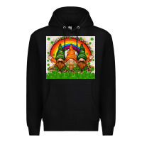 Black St. Patrick's Day gnomies tumbler Premium Hoodie - HowdyJamesFarm