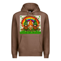 Chestnut St. Patrick's Day gnomies tumbler Premium Hoodie - HowdyJamesFarm