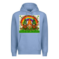 Colony Blue St. Patrick's Day gnomies tumbler Premium Hoodie - HowdyJamesFarm