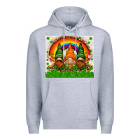 Heather Grey St. Patrick's Day gnomies tumbler Premium Hoodie - HowdyJamesFarm