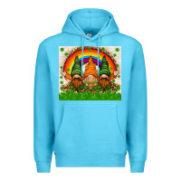 Ocean Blue St. Patrick's Day gnomies tumbler Premium Hoodie - HowdyJamesFarm