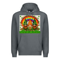 Rock St. Patrick's Day gnomies tumbler Premium Hoodie - HowdyJamesFarm