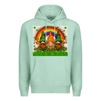 Seafoam St. Patrick's Day gnomies tumbler Premium Hoodie - HowdyJamesFarm