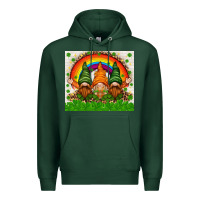 Sports Green St. Patrick's Day gnomies tumbler Premium Hoodie - HowdyJamesFarm