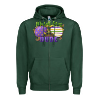 Sports Green mardi gras dude Zipper Hoodie - CowGirlArtShop