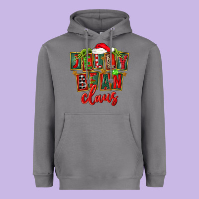 Christmas Jelly Bean Claus Heavyweight Hoodie Designed By Fadigitalartstudio