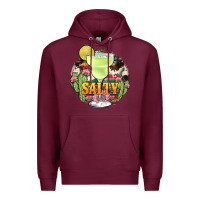 Burgundy salty Premium Hoodie - JahusDesignShop