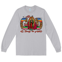 Moon Dust with god all things are possible lady of guadalupe Long Sleeve Tee - Jasminsmagicworld