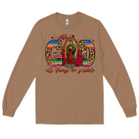 Toasted Coconut with god all things are possible lady of guadalupe Long Sleeve Tee - Jasminsmagicworld