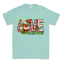Seafoam love christmas deer Classic Tee - MaliasSmallBusiness