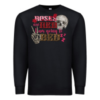 Black Valentine's Day roses are red i am going to bed Premium Sweatshirt - FaDigitalArtStudio