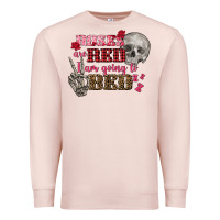 Pale Pink Valentine's Day roses are red i am going to bed Premium Sweatshirt - FaDigitalArtStudio