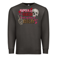 Smoke Valentine's Day roses are red i am going to bed Premium Sweatshirt - FaDigitalArtStudio