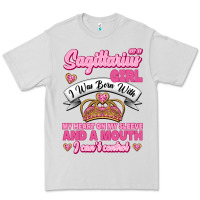 Dove Grey As A Sagittarius Girl I Was Born With My Heart On My Sleeve And  Mouth Premium Tee - Jasminsmagicworld