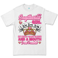 White As A Sagittarius Girl I Was Born With My Heart On My Sleeve And  Mouth Premium Tee - Jasminsmagicworld