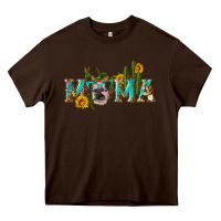 Chocolate Brown western mama cow Heavy Core Tee - Artiststas