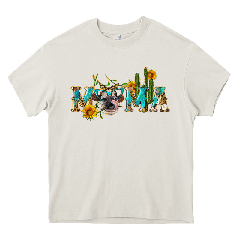 Western Mama Cow Heavy Core Tee by Artiststas | Teevron