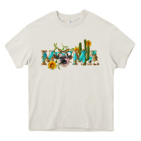 Cream western mama cow Heavy Core Tee - Artiststas
