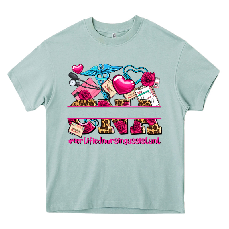 Valentines Day Cna Certified Nursing Assistant Heavy Core Tee by AdoDesignShop | Teevron