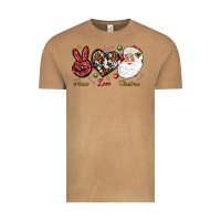Vintage Camel Peace love Christmas Vintage Tee - NancyCooperArtShop