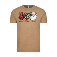 Vintage Coffee Peace love Christmas Vintage Tee - NancyCooperArtShop